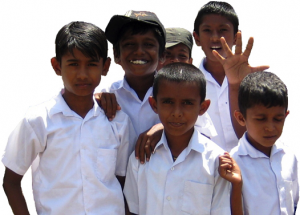 Schul Kindern Sri Lankas